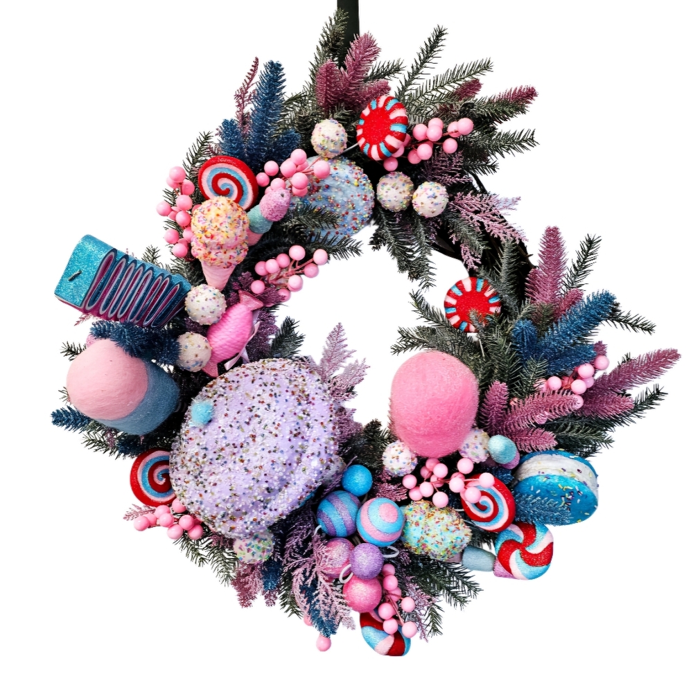 Candyland Christmas wreath 6